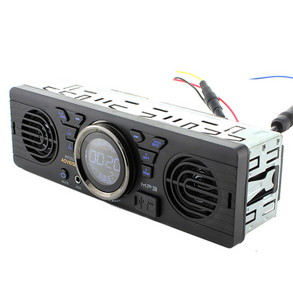 1 Din Car MP3 Player Radio Bluetooth USB AUX In-Dash Receiver Built-in Speaker