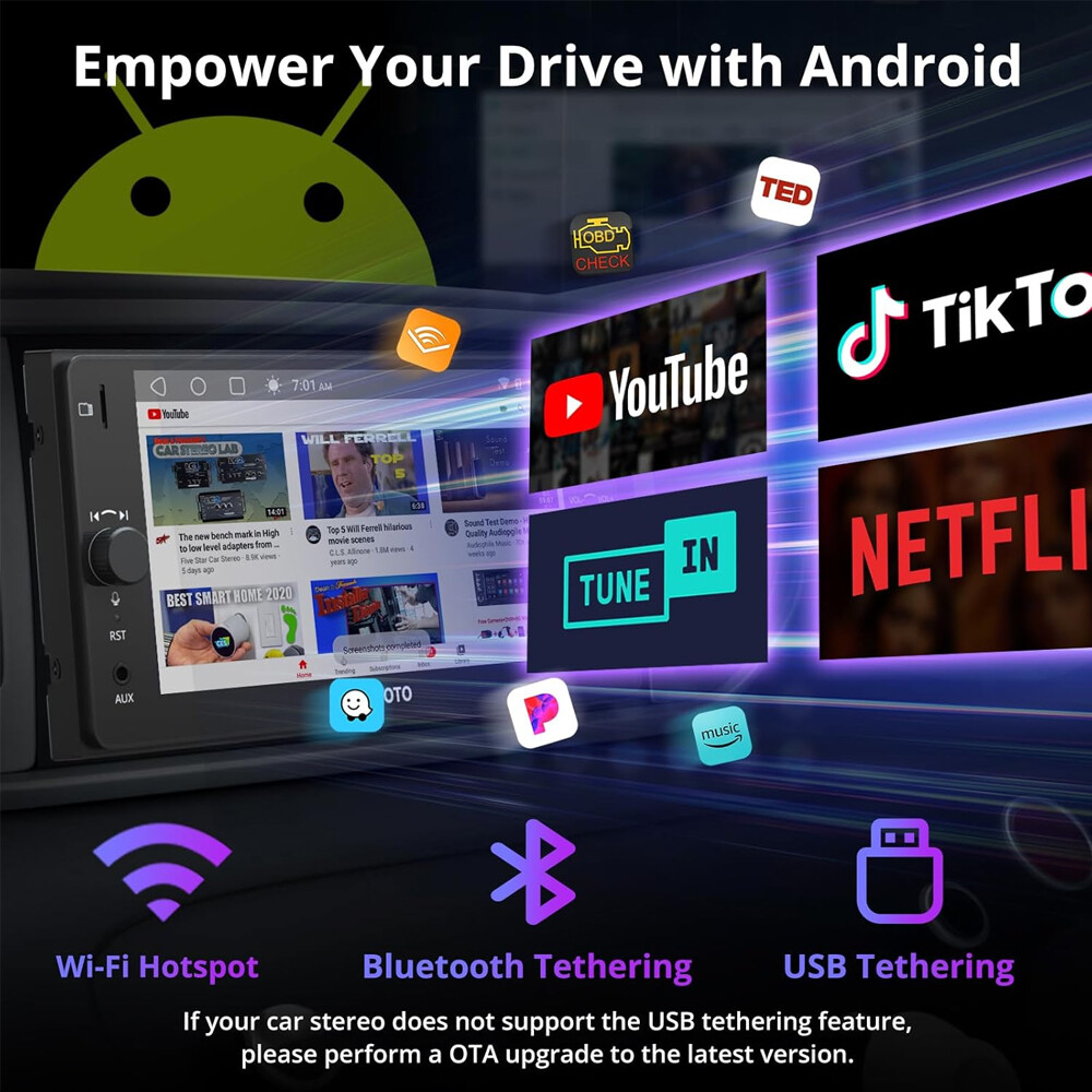 NEW ATOTO F7WE 7in 2DIN Car Stereo Wireless CarPlay & Android Auto,Bluetooth
