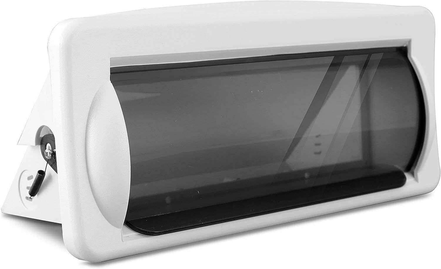 Pyle Water Resistant Marine Stereo Cover – Smoke Colored Heavy Duty White