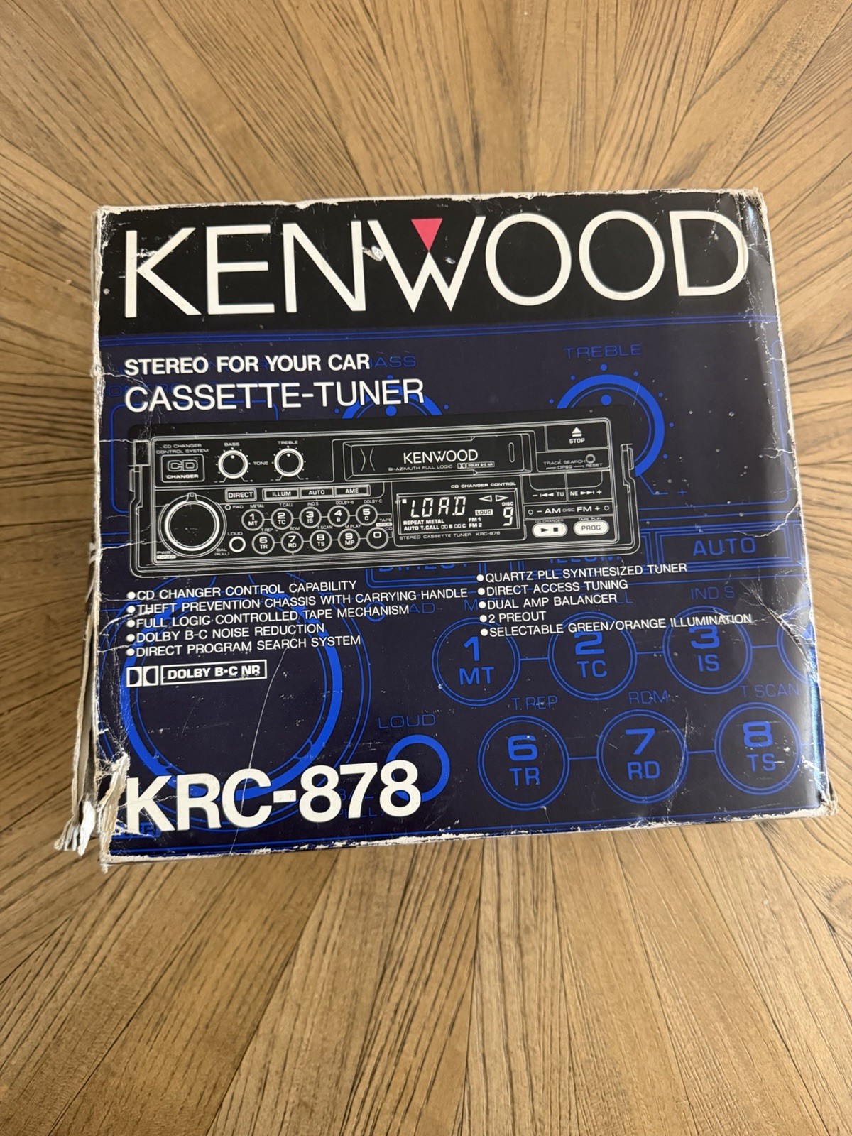 Kenwood KRC-878.Cassettes Withe Box And Manual