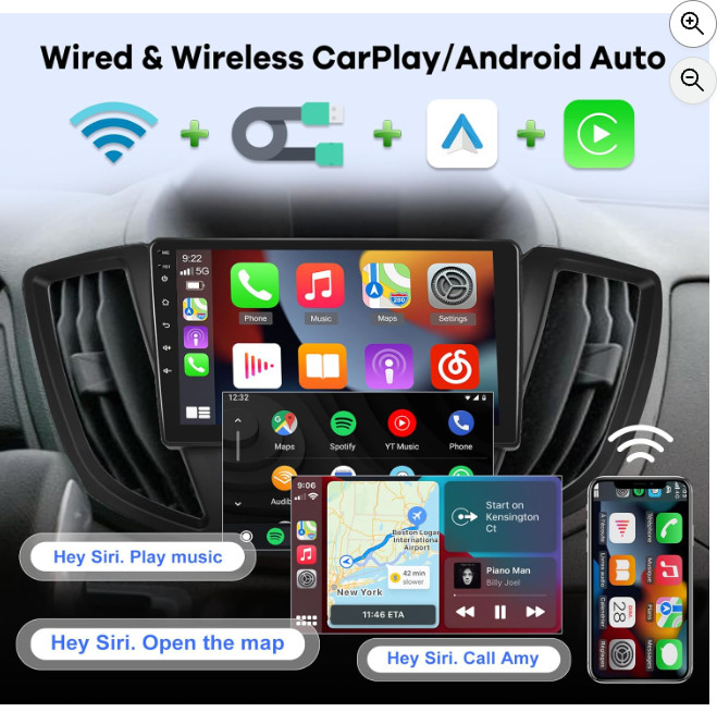 For 2015-2019 Ford Transit 150 250 350 Android 12.0 Carplay Car Stereo Radio GPS