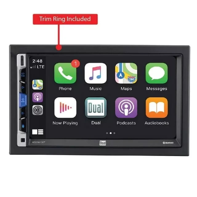 Dual Electronics XDCPA10BT 7 inch Double DIN Car Stereo Apple CarPlay & Android™