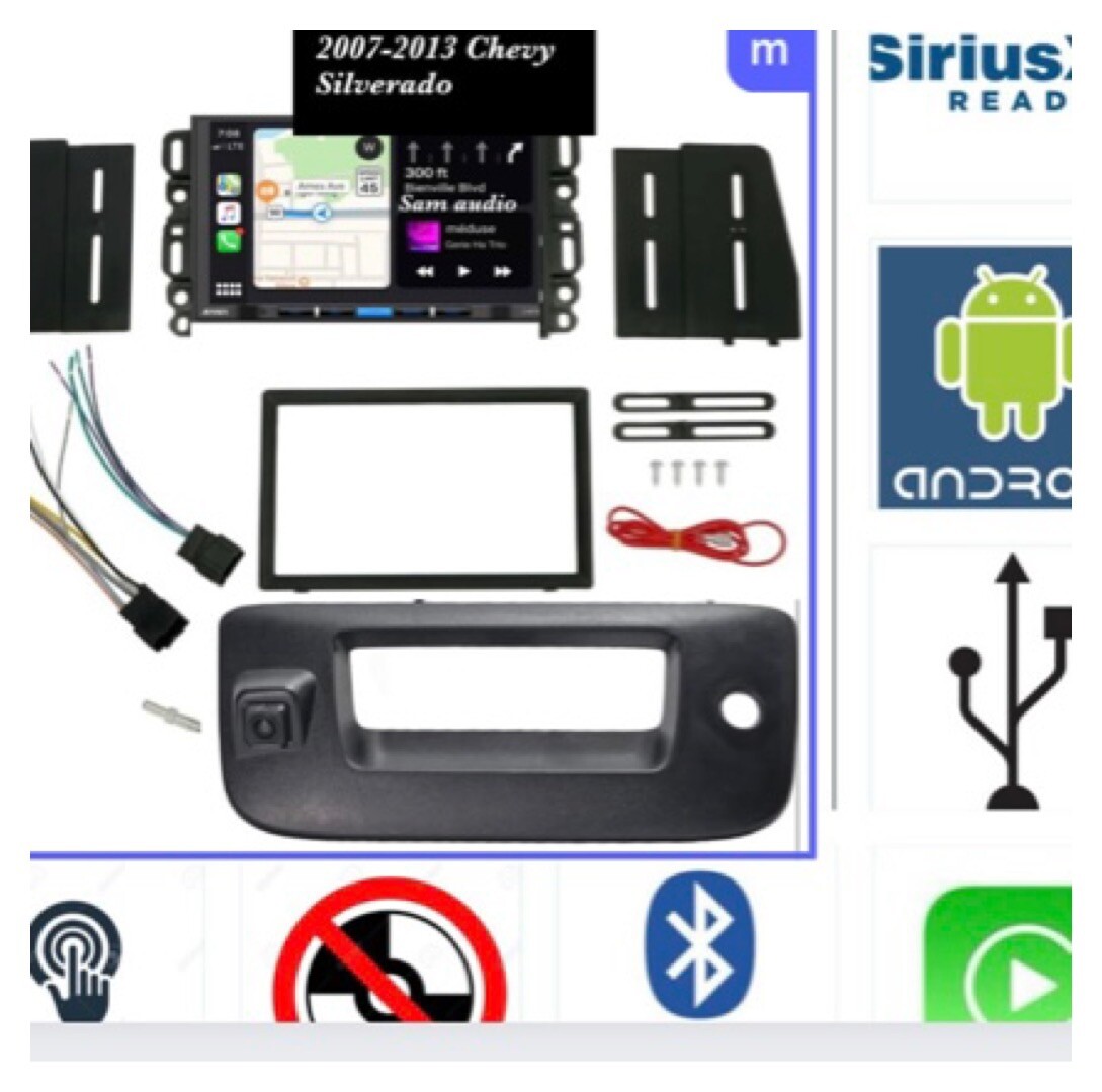 Jensen Stereo Radio Bluetooth W backup Camera for Chevrolet Silverado 2007-2013