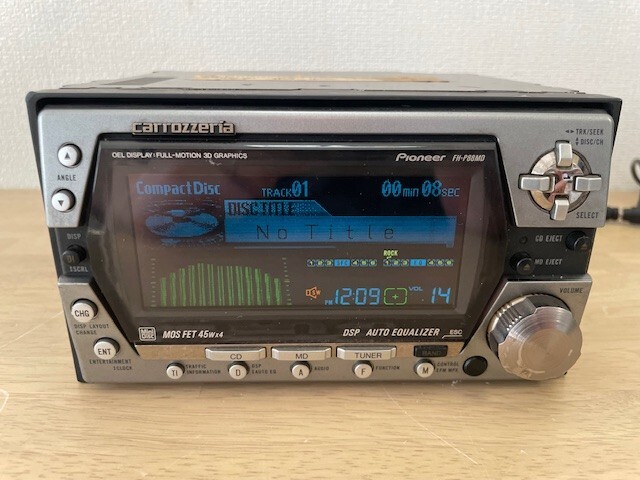 Pioneer carrozzeria FH-P88MD 2Din Car Audio CD MD Player Already Maintained
