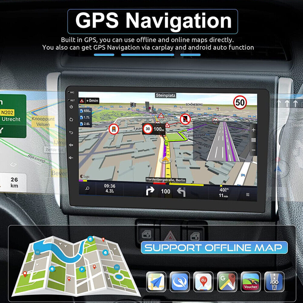 Apple CarPlay Car Radio Stereo For 2016-2020 Honda Civic GPS WiFi BT Android 15