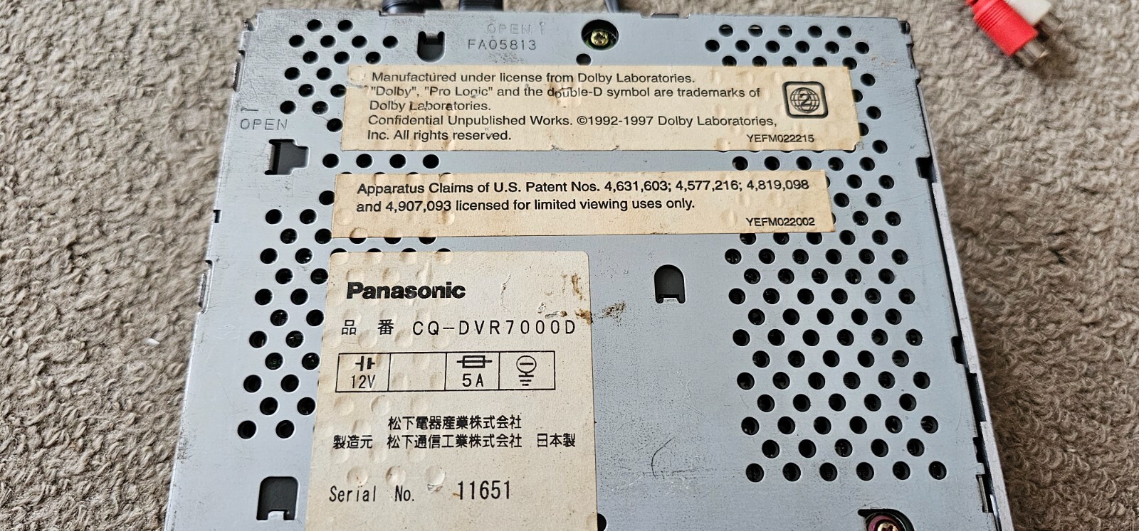 Panasonic CQ DFX 683D