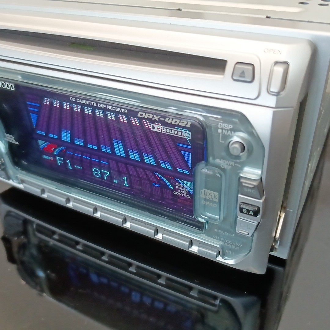 KENWOOD DPX-4021 2DIN CD/Cassette Car Audio DSP Receiver – Checked and Working