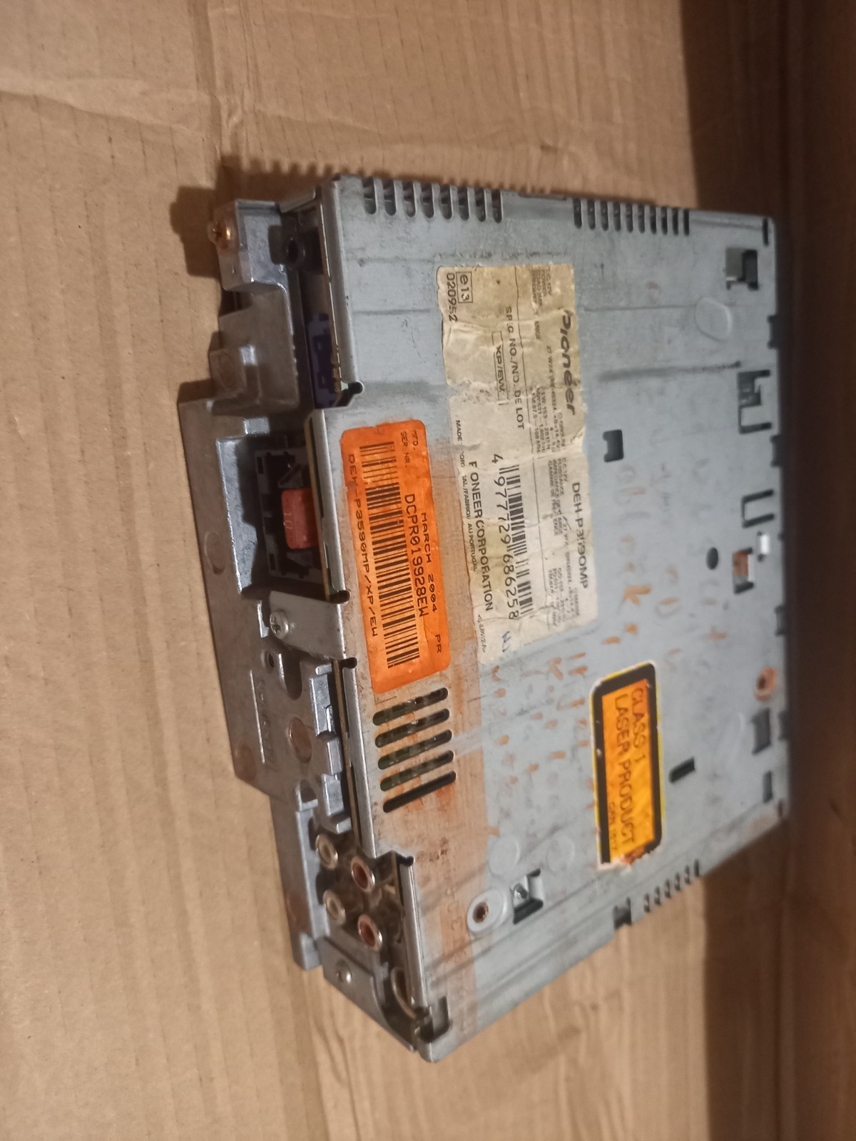 Pioneer Deh-p3590mp Dehp3590mp Car Radio For Parts Not Tested AS SEEN Europe Eu