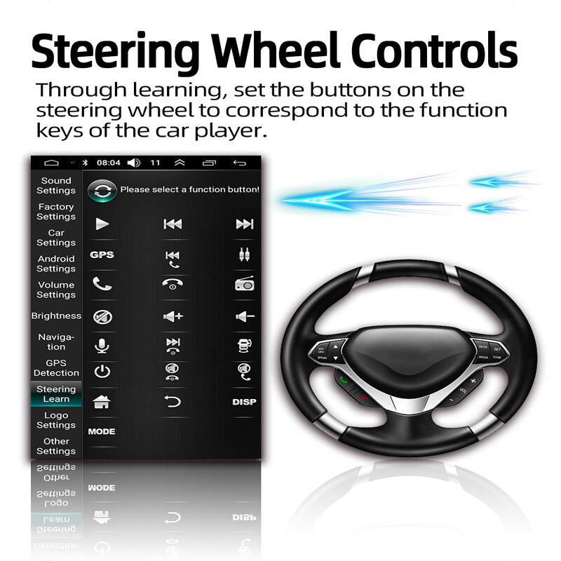 Android 10.1 HD Vertical Screen Car Radio WIFI GPS Navi Stereo Head Unit 10.1”