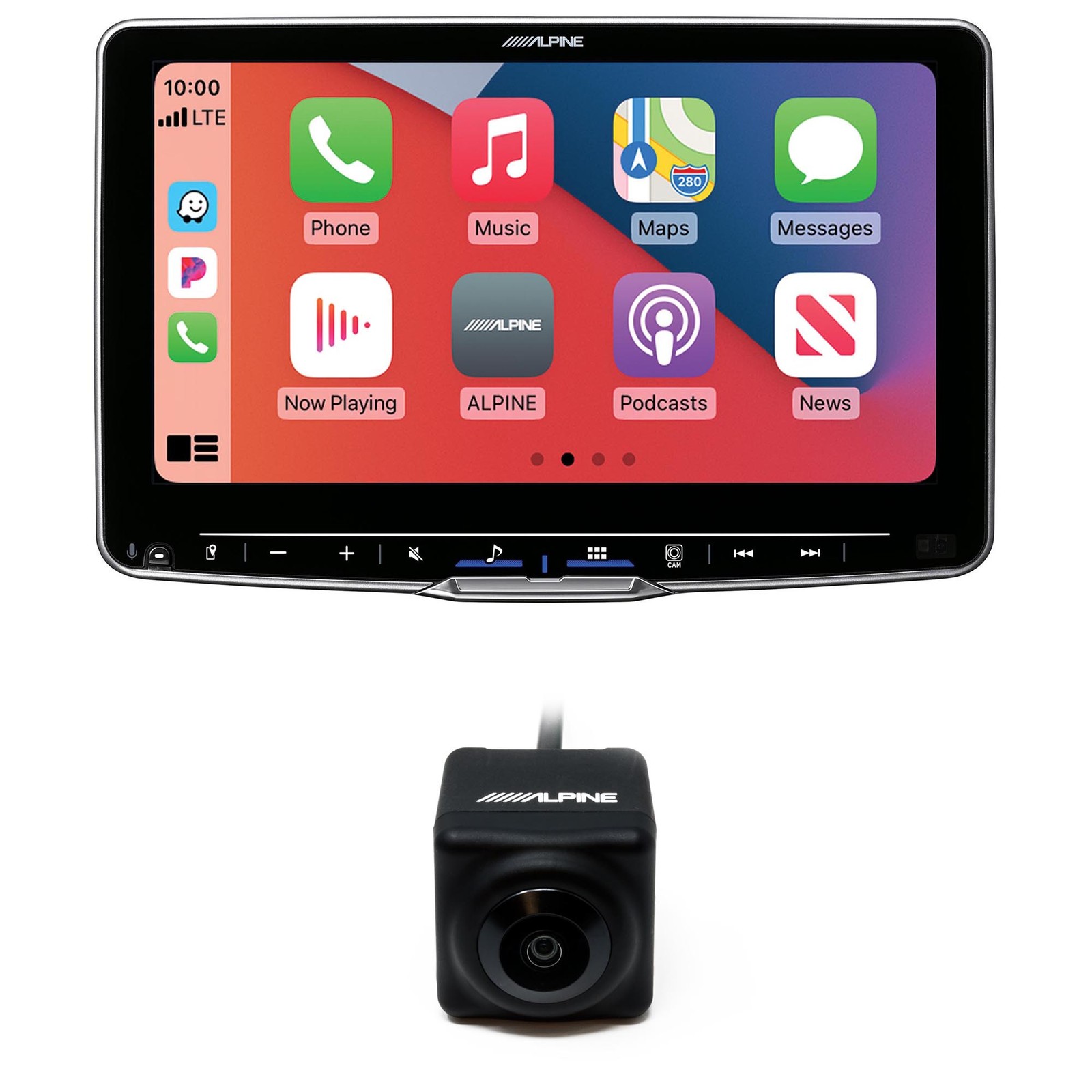 Alpine ILX-F509 Halo9 9″ Receiver & Backup Camera Bundle