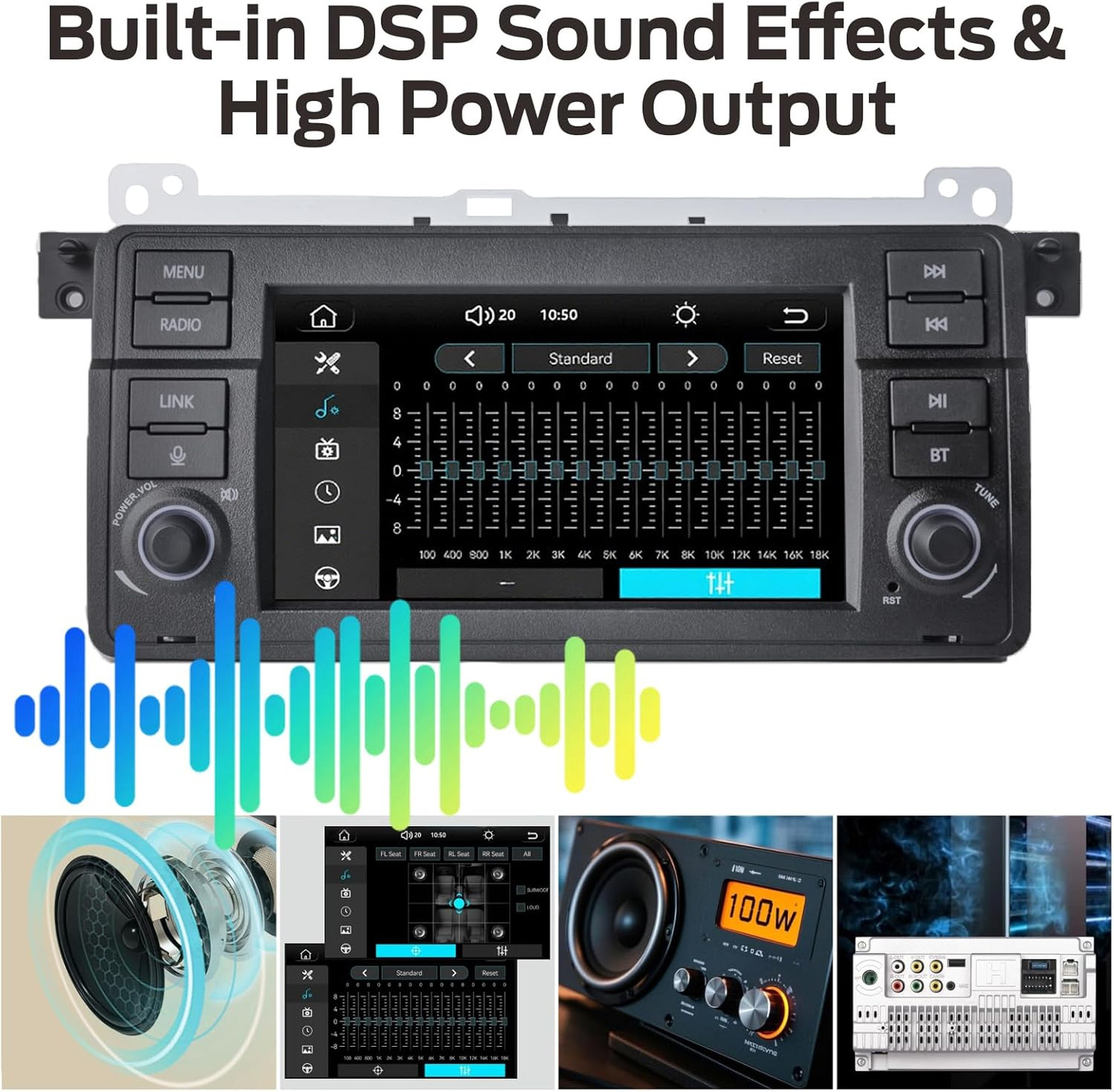 Car Stereo Linux System for BMW E46 3 Series 1999-2005 Bluetooth Wireless