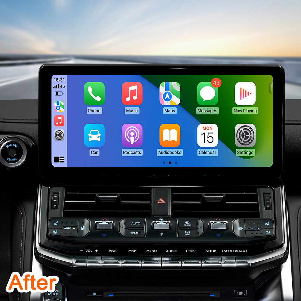Car Stereo for TOYOTA LAND CRUISER LC300 2022 EXR&GXR DVD Carplay SWC FM DSP GPS