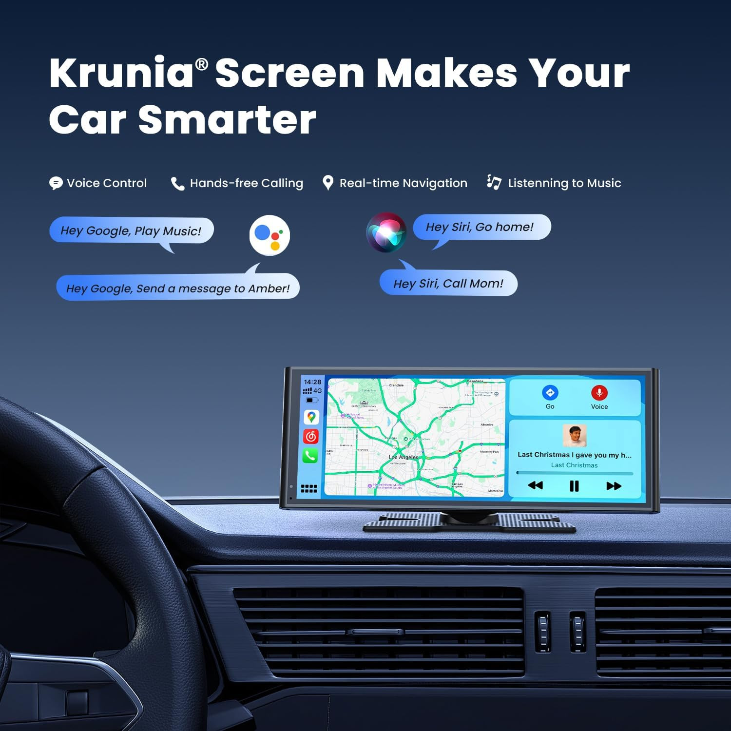 9.26″ Carplay Screen for Car, Wireless Portable Car Play Screen for Apple Carpla