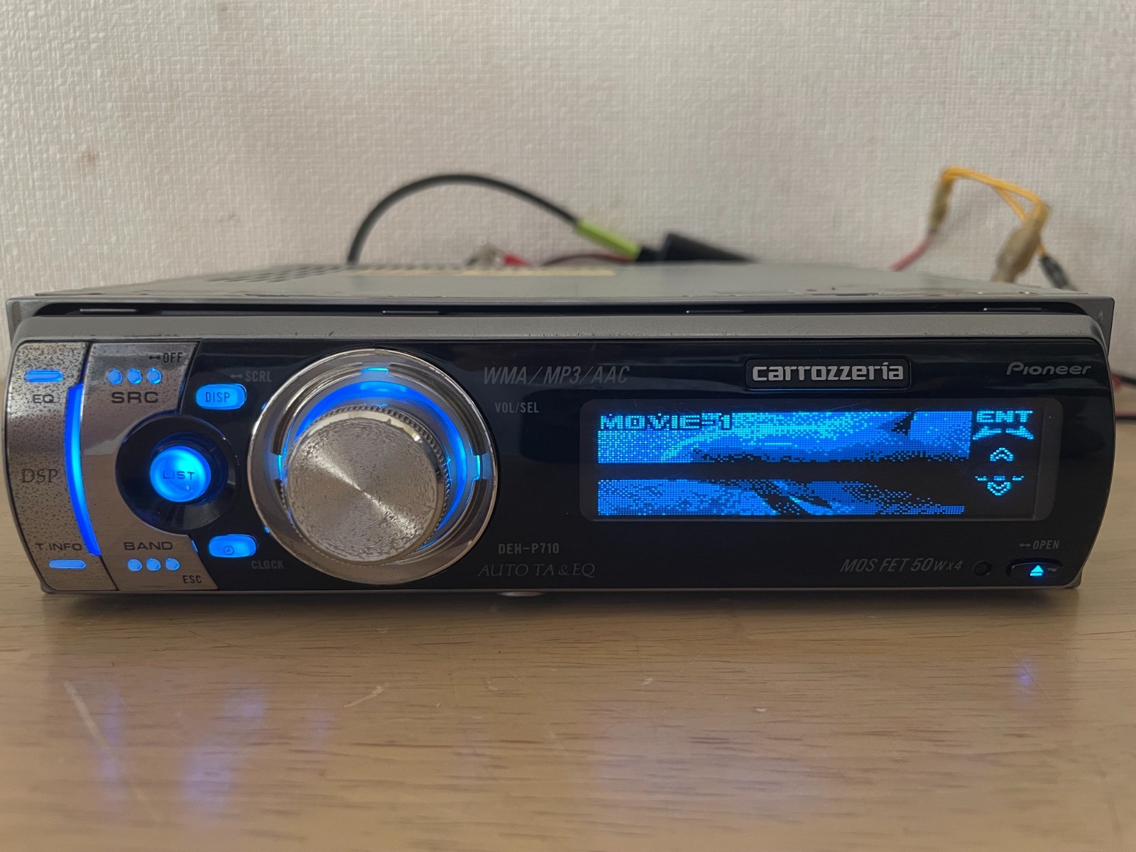 Pioneer Carrozzeria DEH-P710 1DIN Car Audio CD Bluetooth Player Tested Working