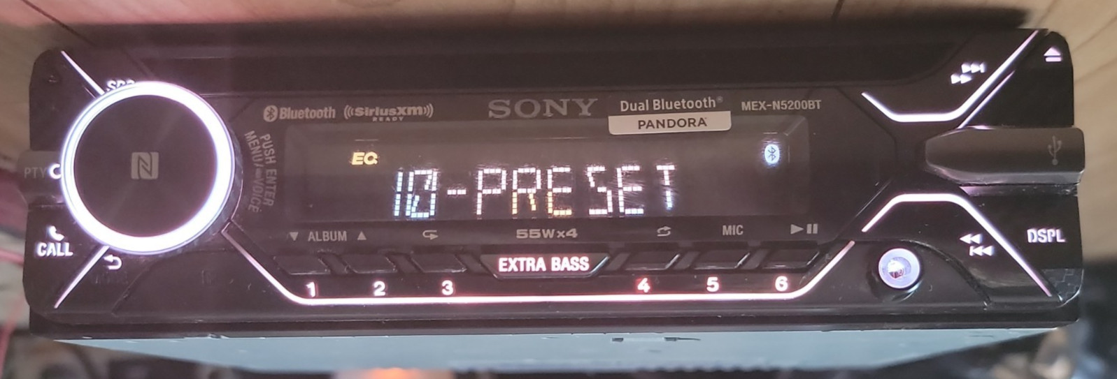 Sony MEX-N5200BT Built-in Dual Bluetooth Voice Command CD/MP3 AM/FM Radio READ