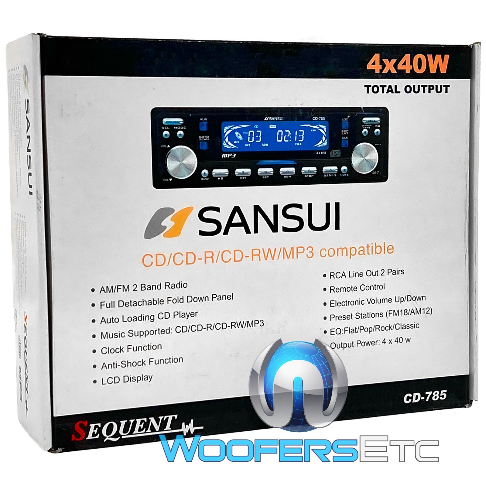 POWER ACOUSTIK PCX-5F 5-FARAD DIGITAL CAP STEREO SUBWOOFER AMPLIFIER CAPACITOR
