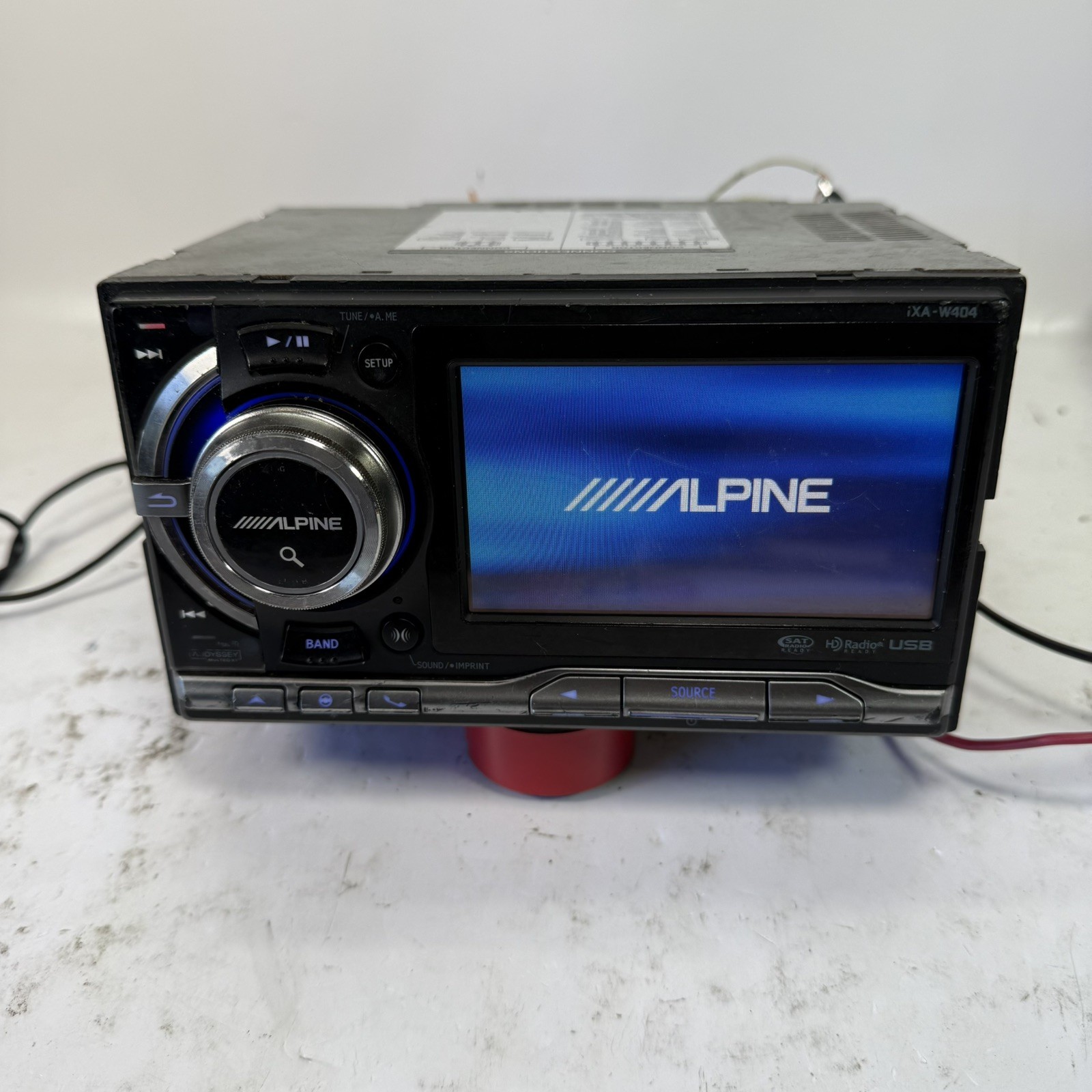 (SEE PHOTOS) Alpine iXA-W404 Digital Media Receiver Car Radio USB | TESTED