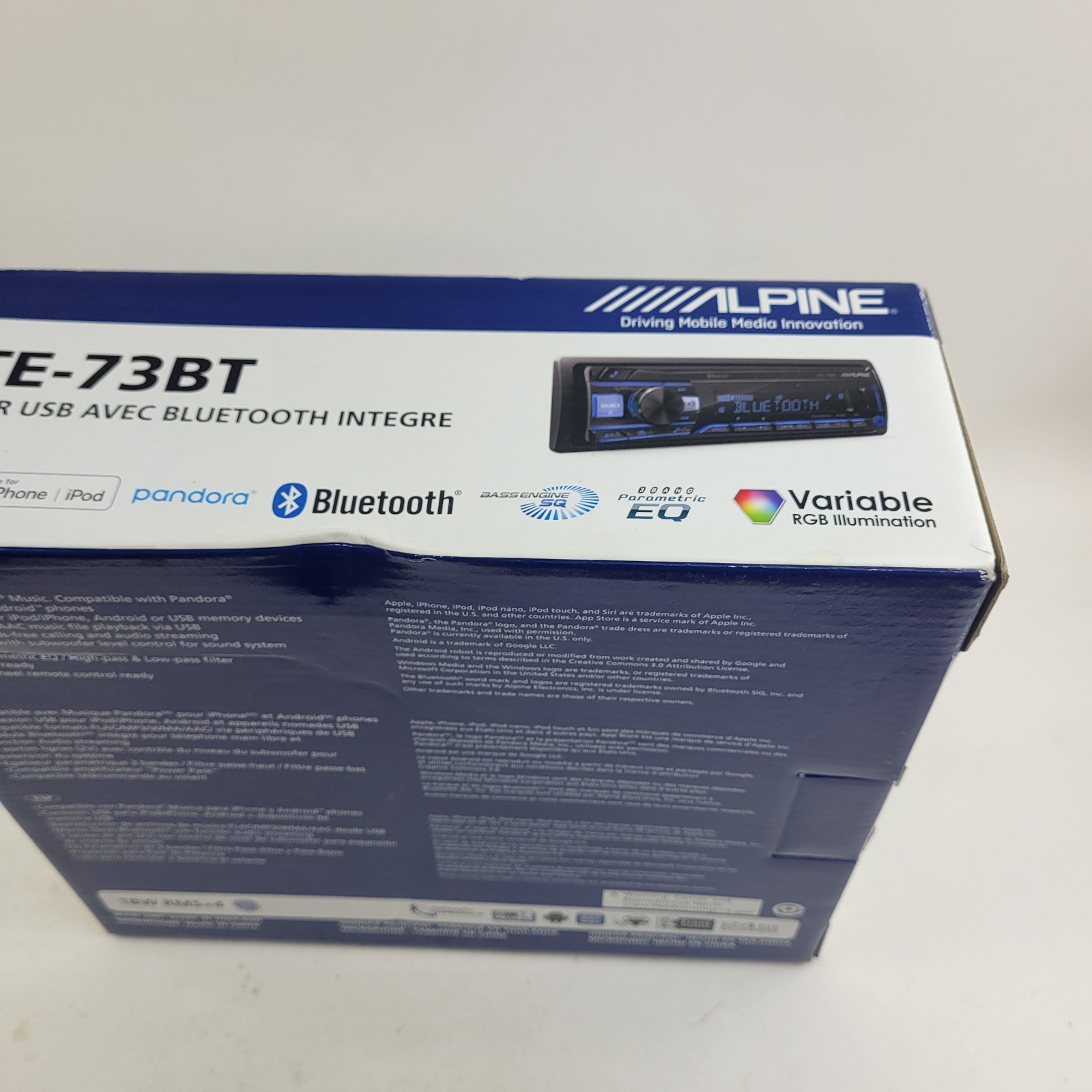 Alpine UTE-73BT Mech-less Digital Media Receiver with BT Wireless Technology New