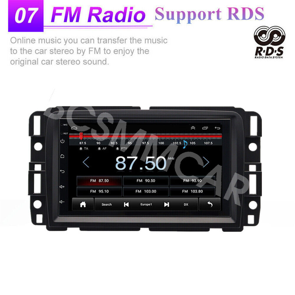 2DIN Car Stereo Radio Touch Screen WIFI Head Unit Fit For GMC Acadia 2013-2017