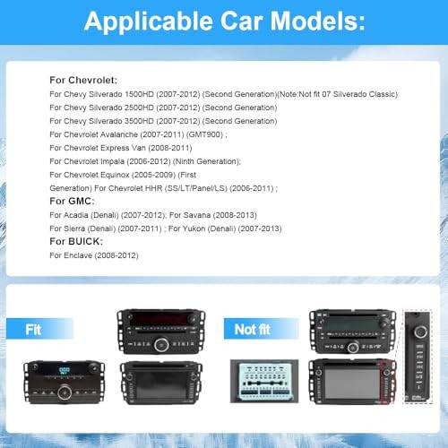 8″ Touch Screen Radio for Chevy Silverado Tahoe Impala GMC Sierra 2GB+64GB