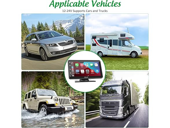 NEW Carpuride Black Touchscreen 7-Inch Apple Carplay & Android Auto 1080p
