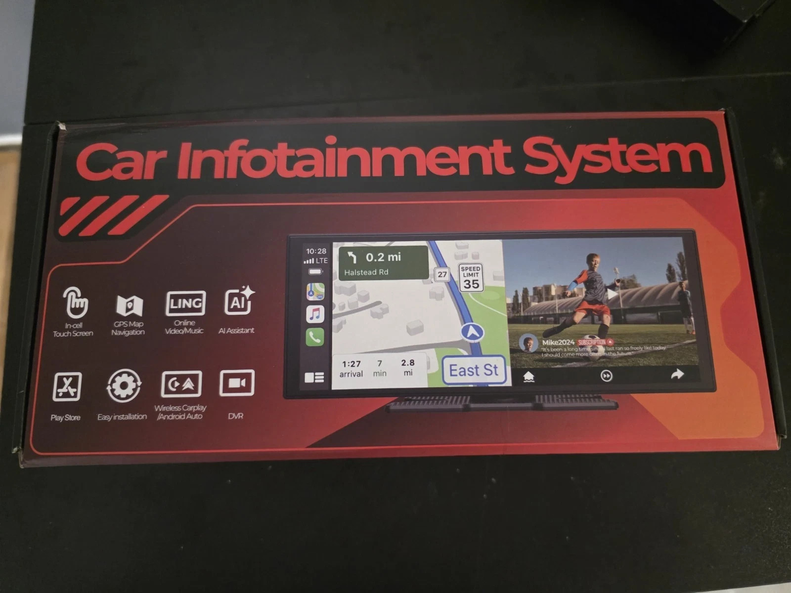 Car Infotainment System 10.25″ GPS Navigation w/IOS/Android NEW/OPEN BOX