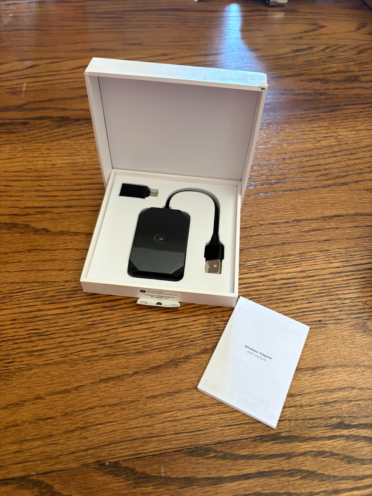 Wireless Apple CarPlay & Android Auto Adapter – Plug & Play, No More Cables!