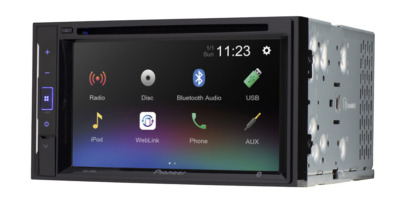 Pioneer AVH-240EX 6.2″ Touchscreen DVD Receiver + XV-30LCC License Plate Camera