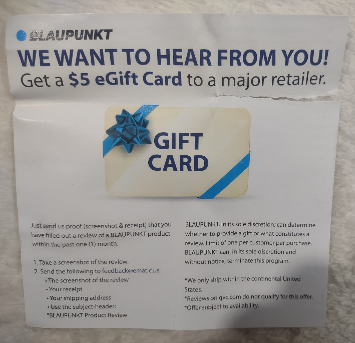 OPEN BOX – Blaupunkt VERMONT72 Mechless Receiver W/ Bluetooth – We Pay Shipping