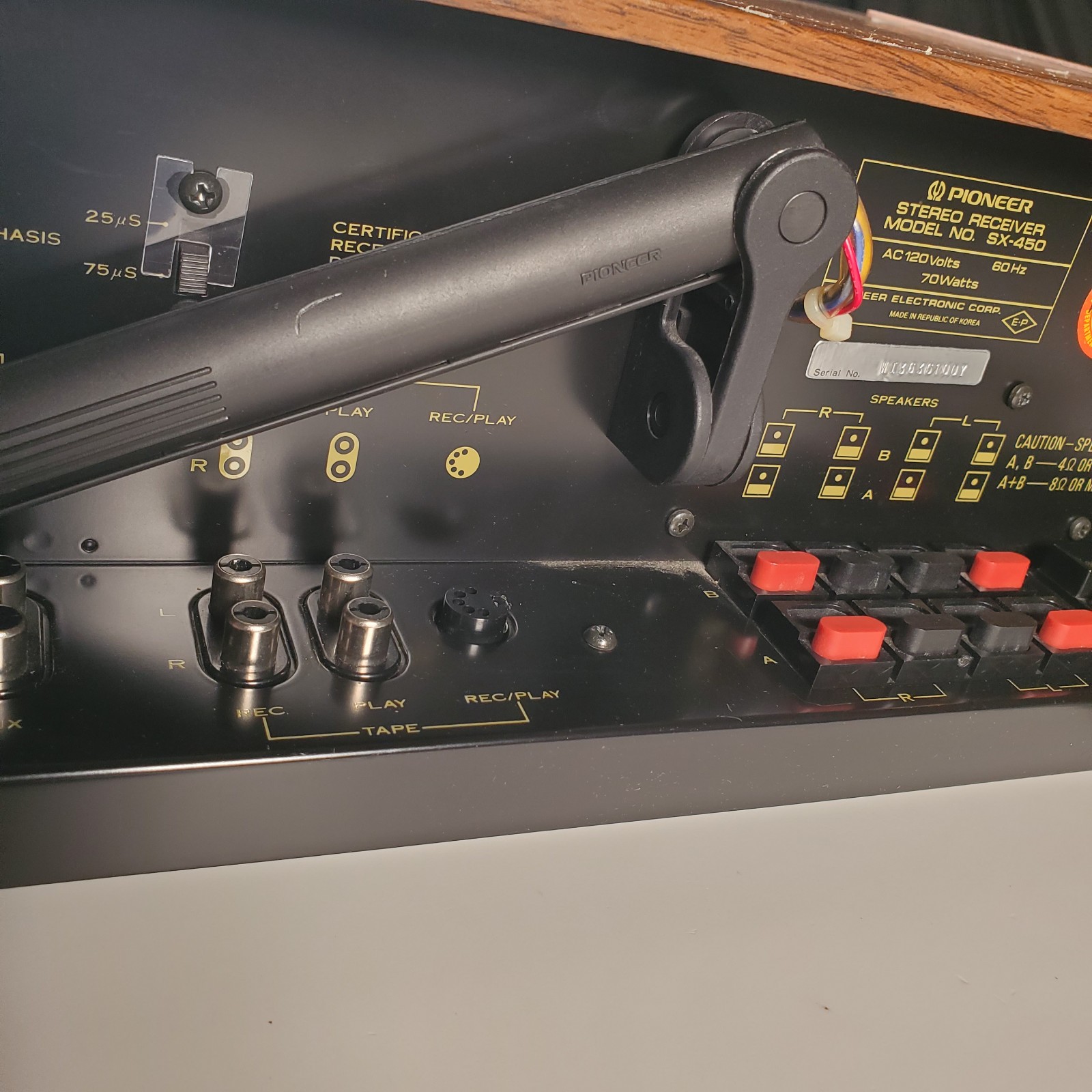 Pioneer SX-450 15-watt per channel Solid-State AM/FM Stereo Receiver Works READ