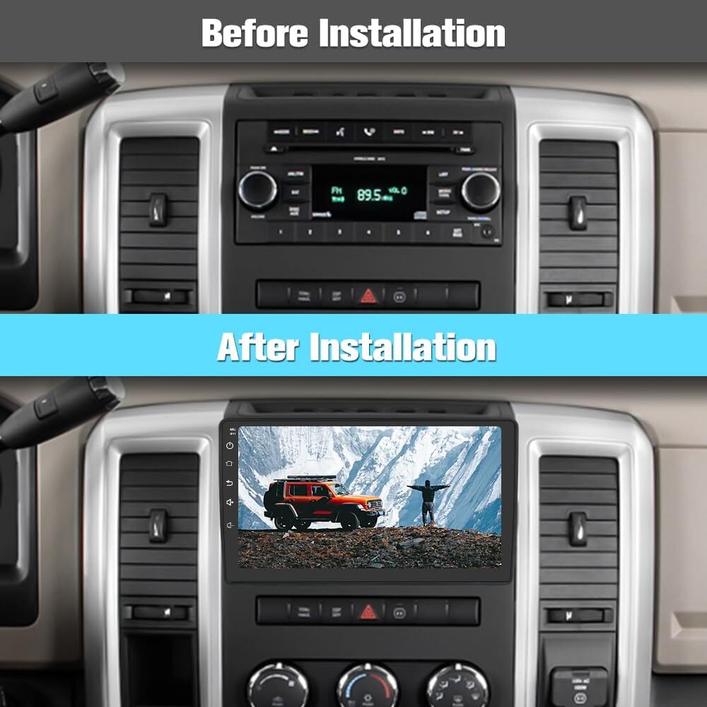 [4+64GB] Car Radio Stereo for Dodge RAM 2009-2012 Jeep Wrangler JK See Details