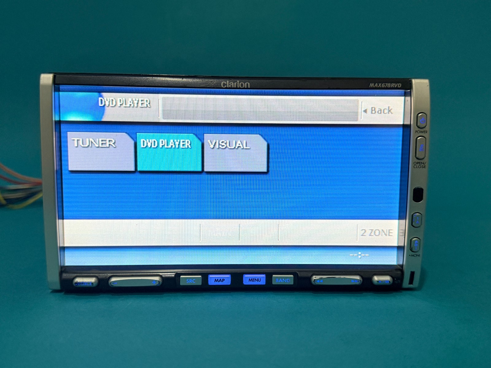 Clarion MAX678RVD Double DIN Car Stereo DVD GPS Navigation Bluetooth Ready Multi