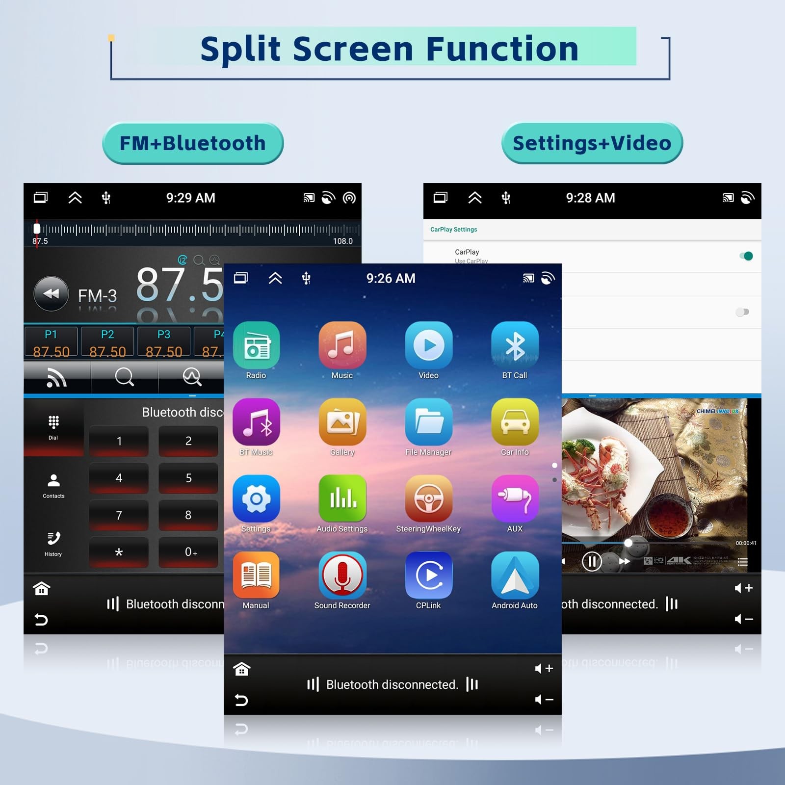 5Ghz WiFi 8Core 4G+64G Android 15 Car Radio for Subaru Legacy Outback 2010-20…