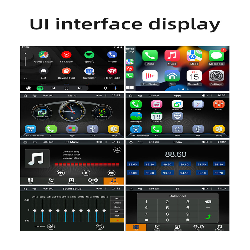 Touch Screen USB/TF Portable 7″ Bluetooth Car Stereo Wireless Carplay MP5 Player