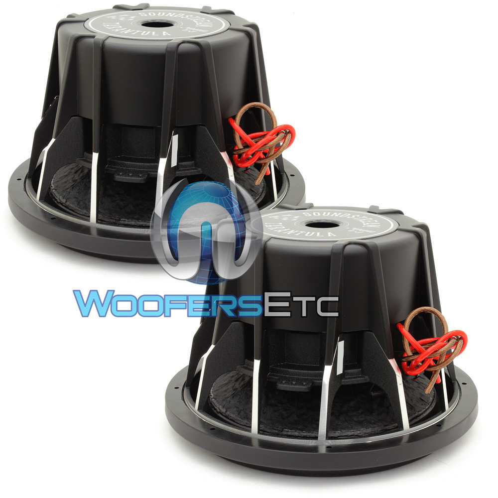 (2) SOUNDSTREAM T5.124 PRO SUBS 12″ 4000W MAX DUAL 4-OHM SUBWOOFERS SPEAKERS NEW