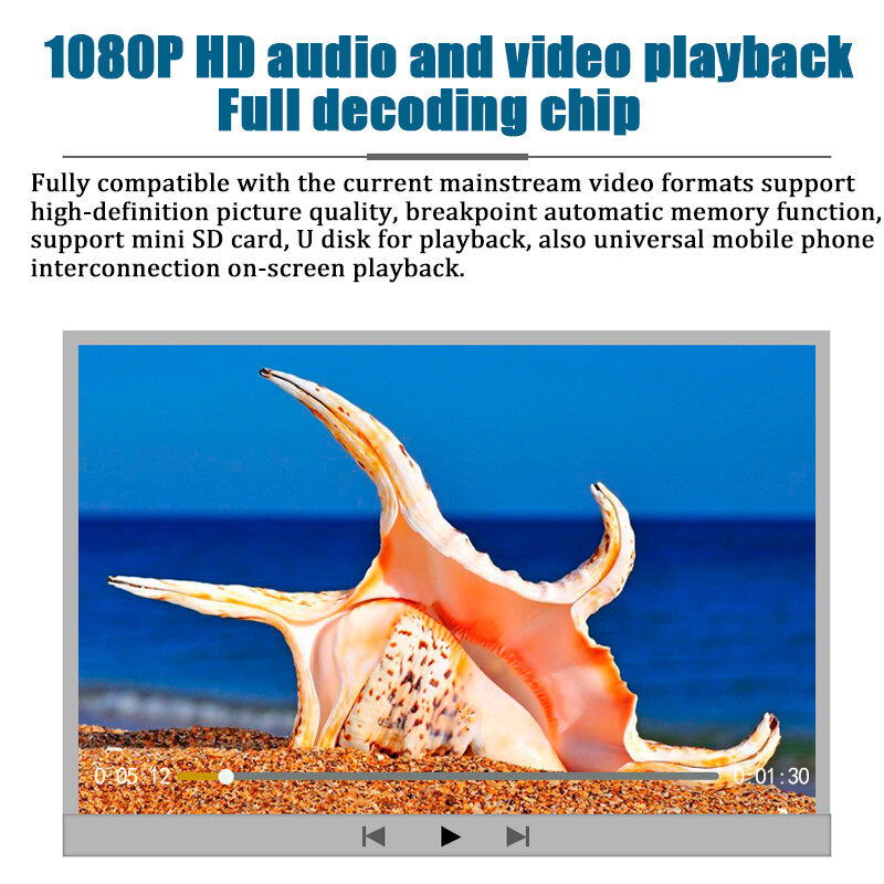 1 Din Touch Screen Bluetooth 5.1″ Smart Car Stereo Radio Android/IOS Mirror link