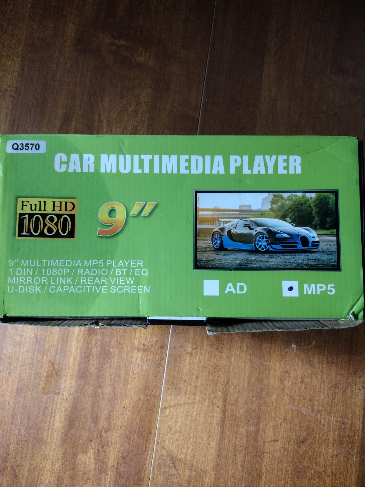 P.L.Z 4022D Q3570 9″ 1 DIN Car Multimedia MP5 Player Stereo Backup Camera