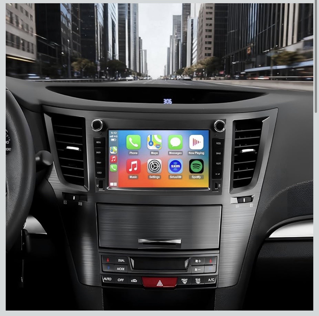 Car Stereo Radio 2010-2014 Subaru Legacy Outback QLED Touch Screen CarPlay