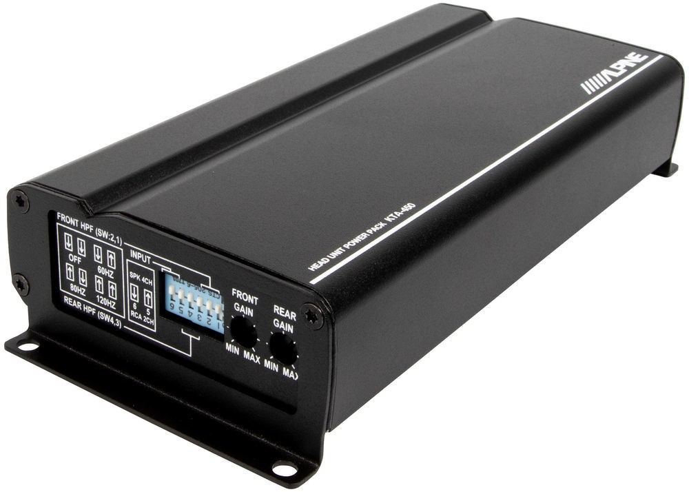 Alpine iLX-W670-M Digital Multimedia Receiver + 4 Channel Car Amplifier