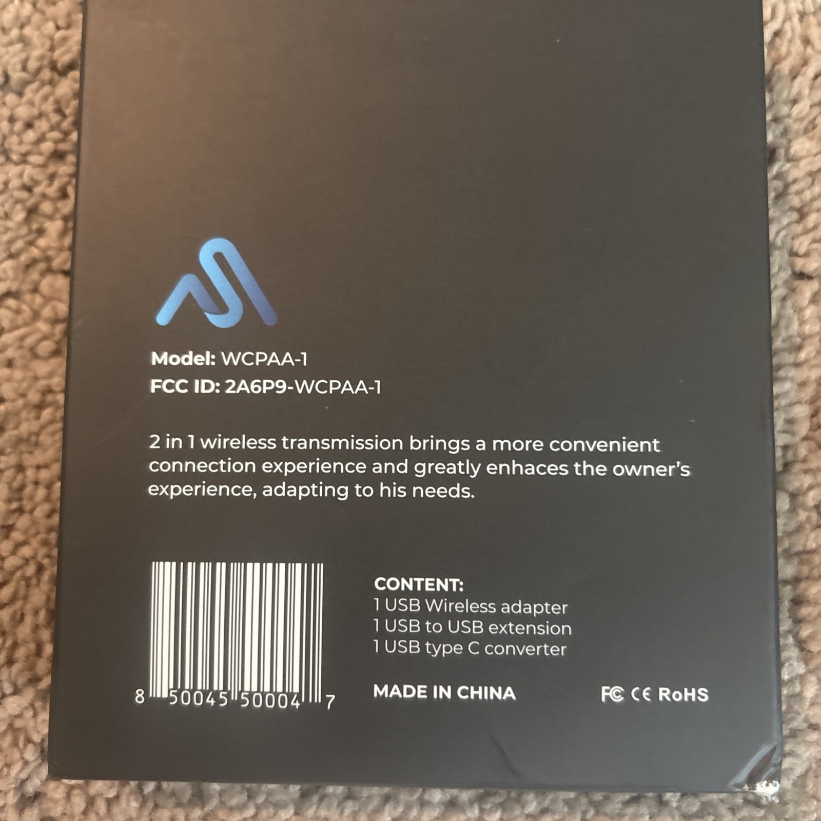 AutoSKY Wireless USB box CarPlay Android Auto Adapter NEW-SEALED