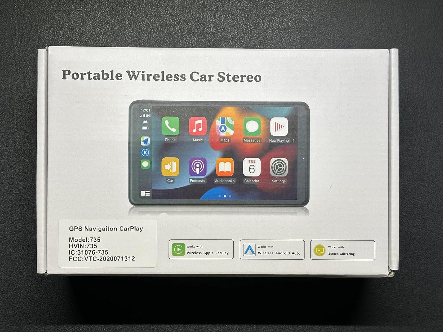 Apple Carplay Screen 7″ HD Portable Car Stereo Wireless Android GPS Navigation