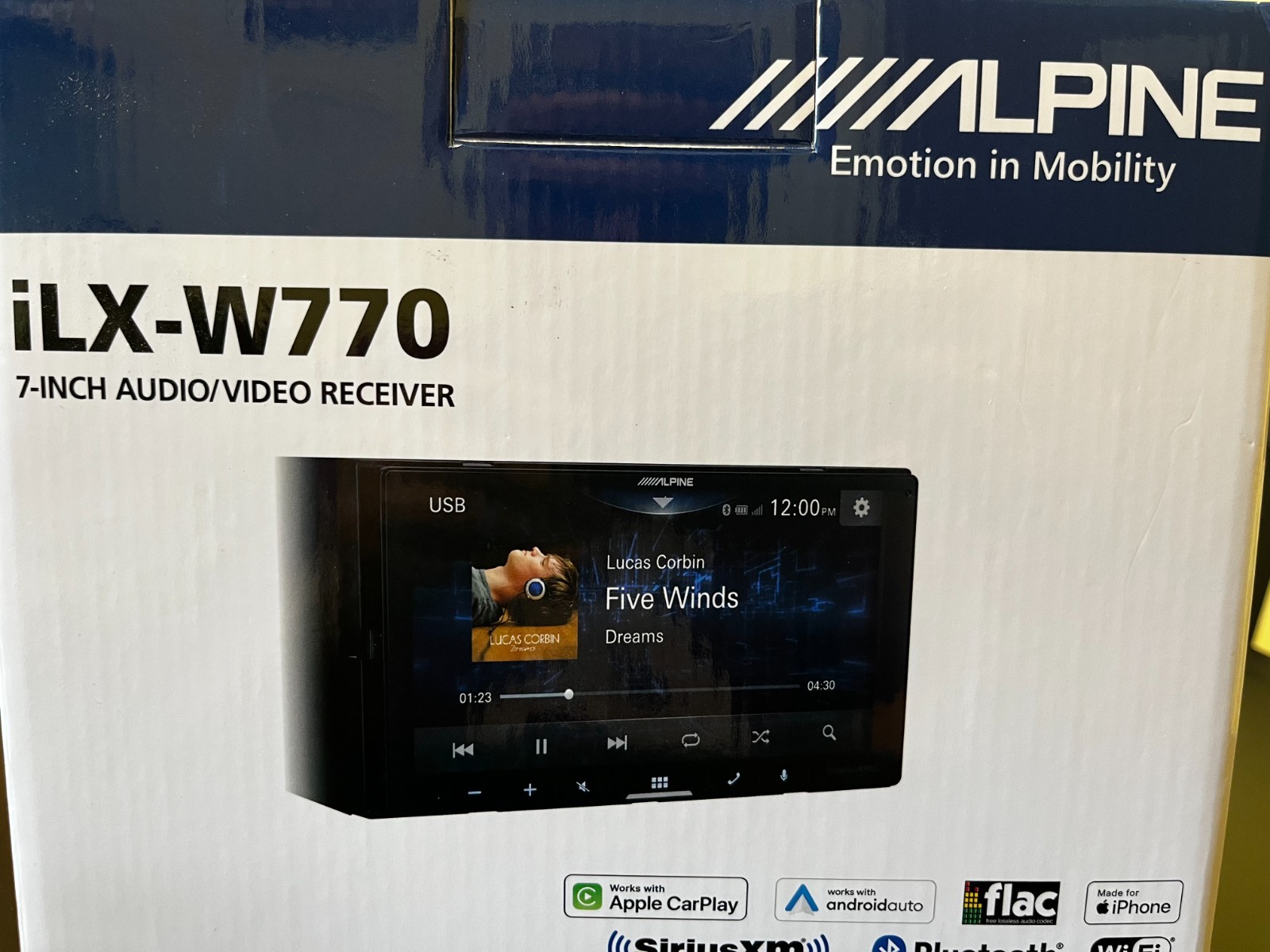 Alpine ILX-W770 6.75″ Multimedia Receiver w/ Carplay & Android Auto w/Adapter!