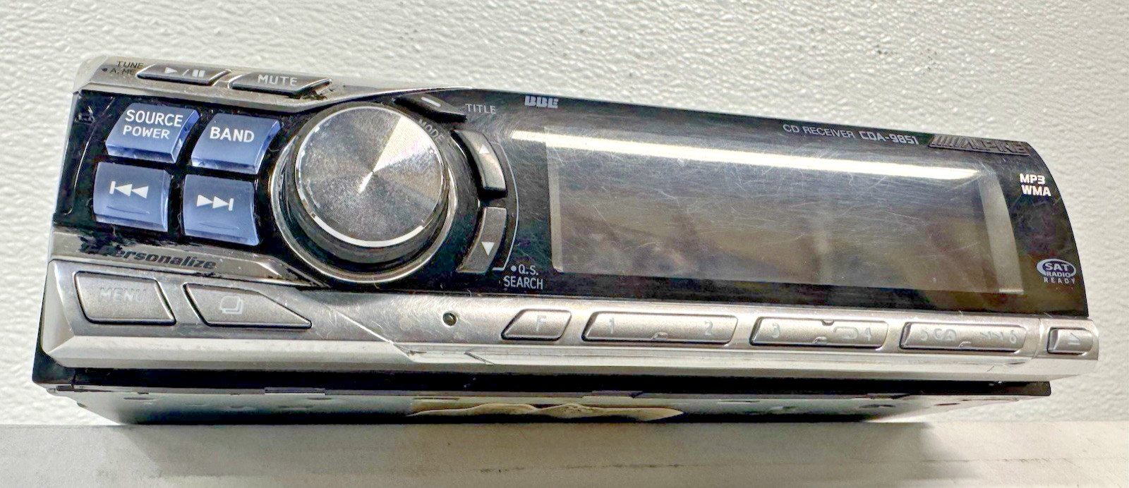 Alpine CDA-9851 CD player radio stereo single din MP3 WMA SAT Ready Rare EQ