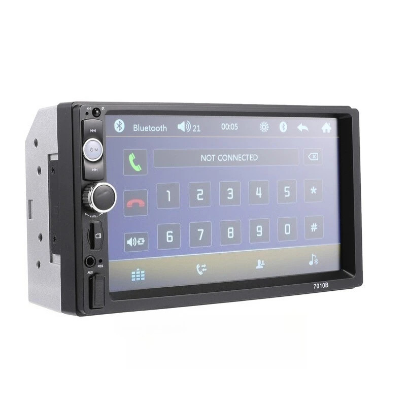7″ Double 2 DIN Car MP5 Player Bluetooth Touch Screen Stereo Radio With Camera