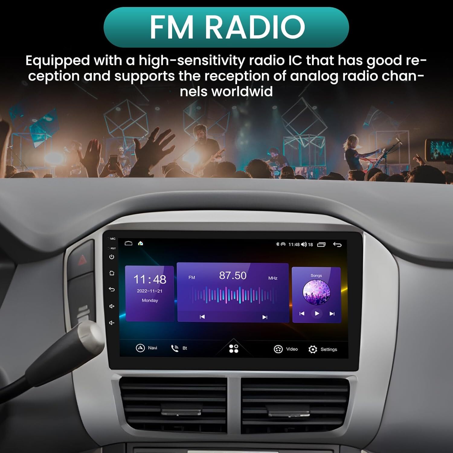 1280*800 Stereo Radio GPS For Honda Pilot 2006-2008 Android Auto Carplay Car 32G