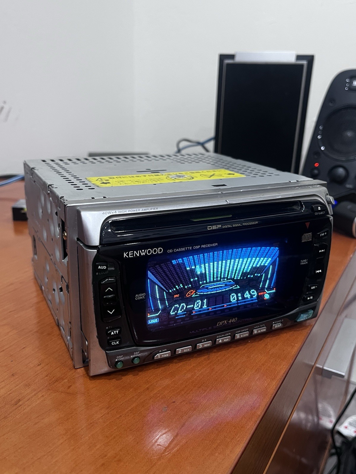 Kenwood DPX-440 2DIN Car Audio CD Cassette Player JDM DSP Tested Working Stock