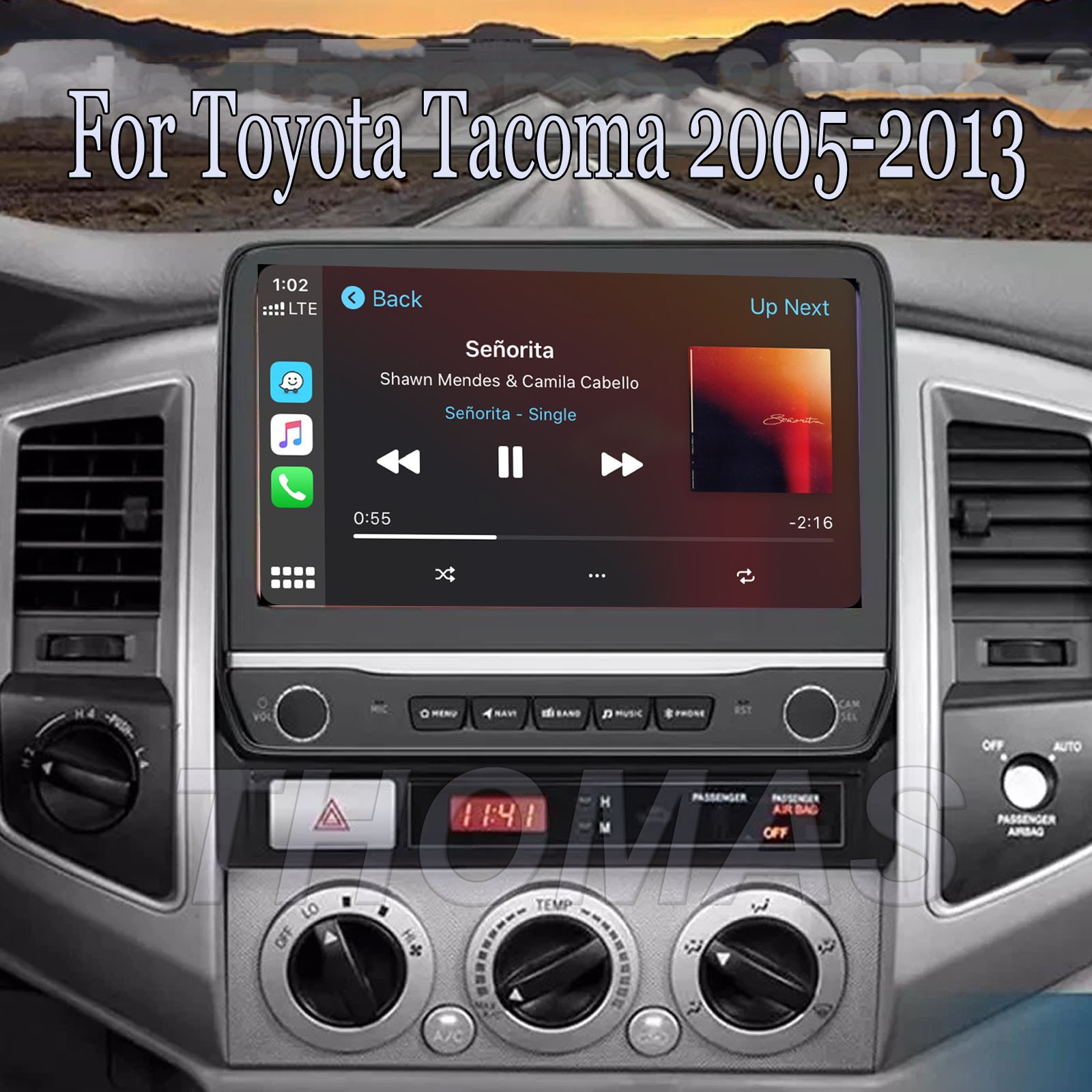 10” For Toyota Tacoma 2005-2013 Android 15 Carplay Car Stereo Radio GPS Navi BT