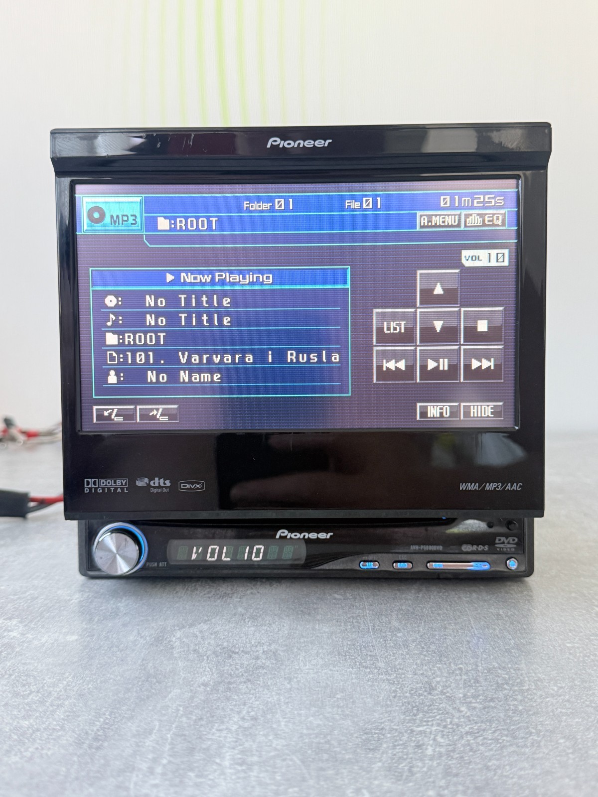 Pioneer AVIC-P5900DVD GPS Navigation DVD Head Unit Car Stereo Multimedia Receive