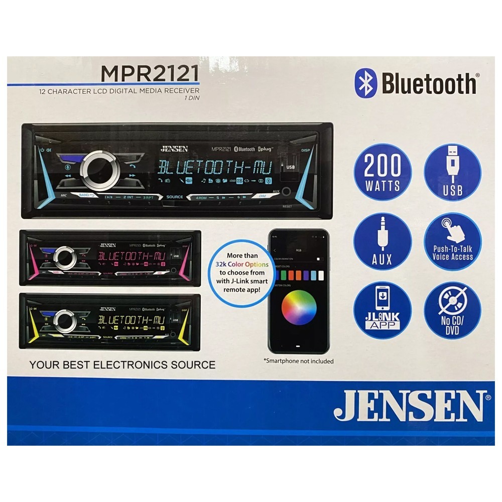 Jensen MPR2121 Bluetooth MP3 Car Stereo AM/FM Radio for 1998-2011 VW Beetle