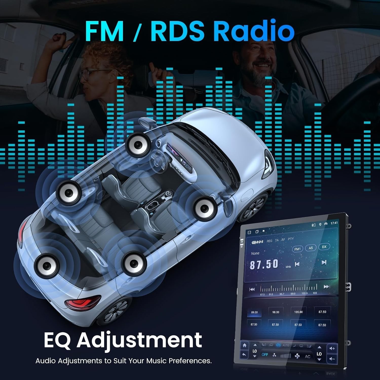 Radio Carplay For 2011-2019 Ford Explorer Stereo EQ Cam Apple Carplay